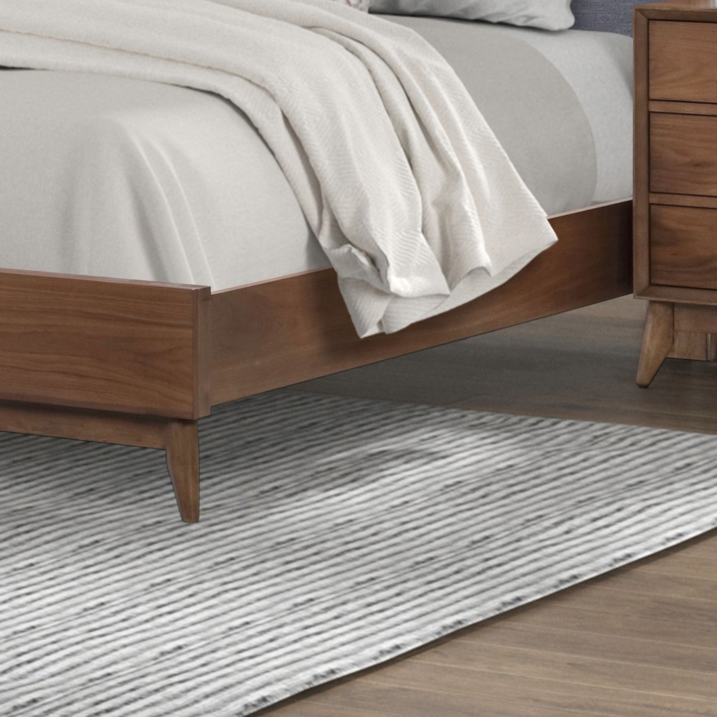 Century Modern - Platform Bed Rails - Walnut