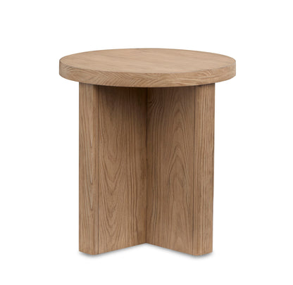 Hayden - Round End Table - Golden Oat