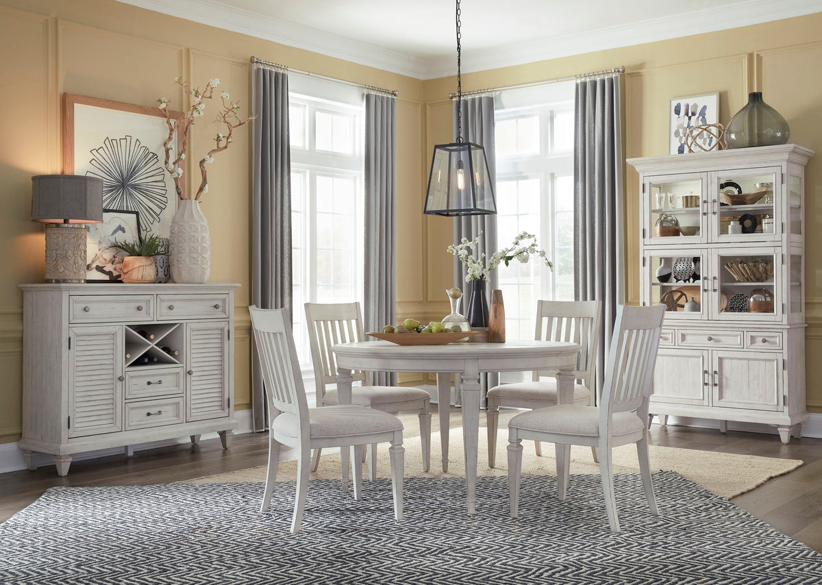 Newport - Round Dining Table - Alabaster