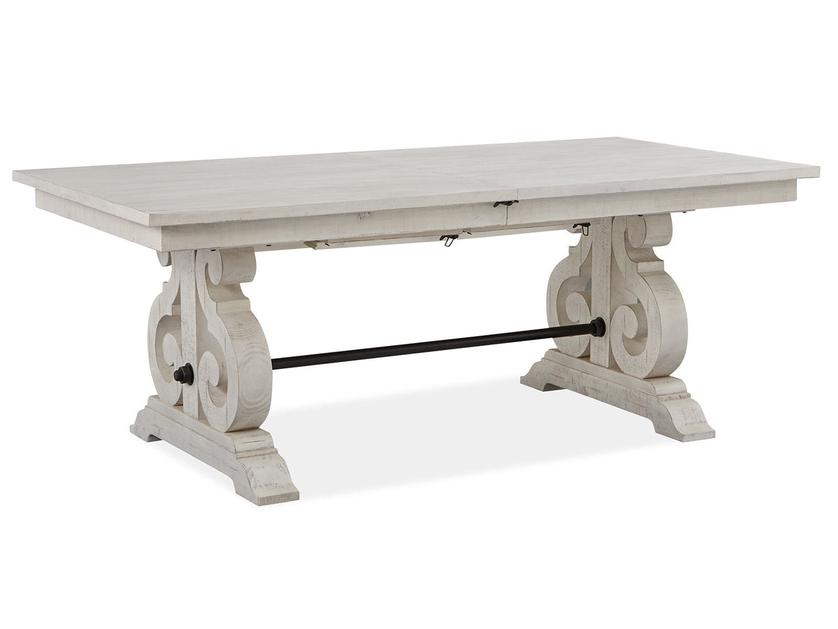 Bronwyn - Rectangular Dining Table Top + Stretchers - Alabaster