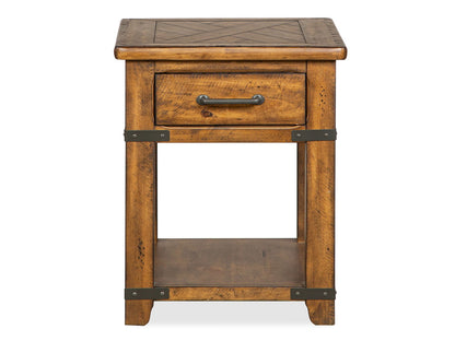 Chesterfield - Rectangular End Table - Farmhouse Timber