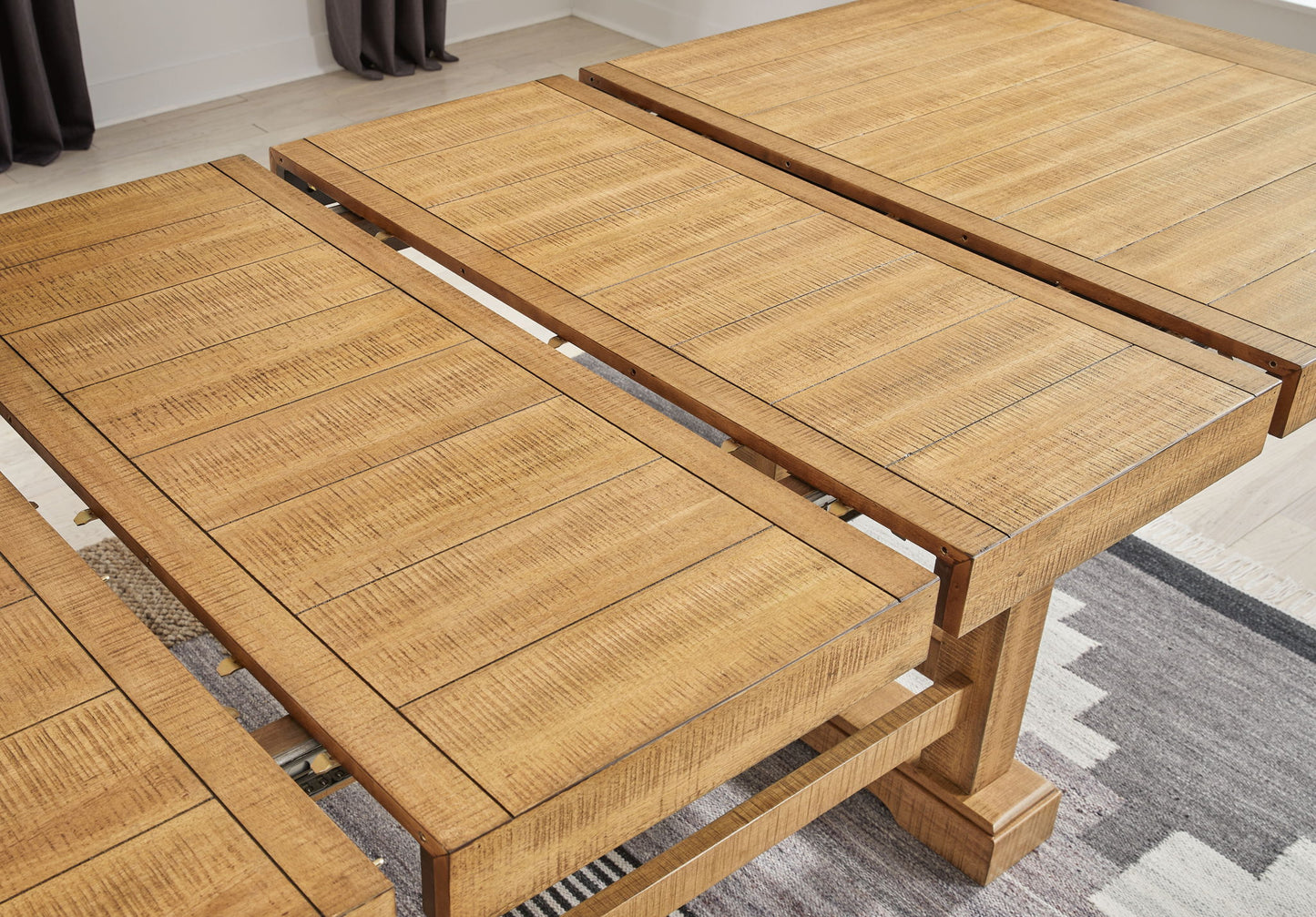 Havonplane - Rectangular Dining Room Counter Extension Table - Brown