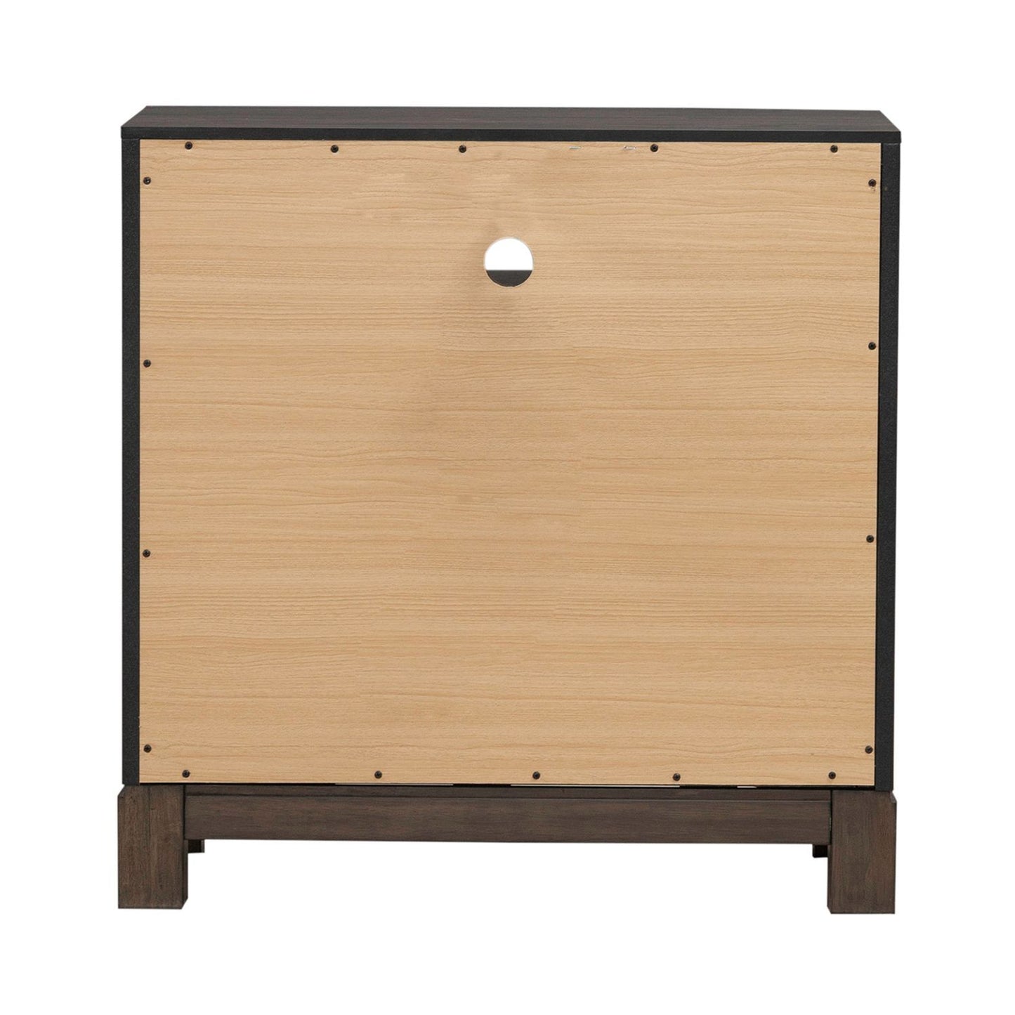 Modern Edge - Bedside Chest With Charging Station - Caffe