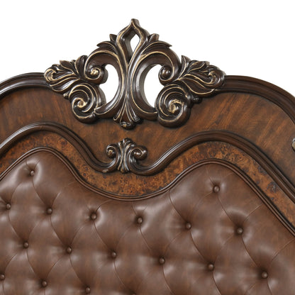 Bella Notte - 5''0"/6''6" Queen / Eastern King Rails - Mahogany Brown