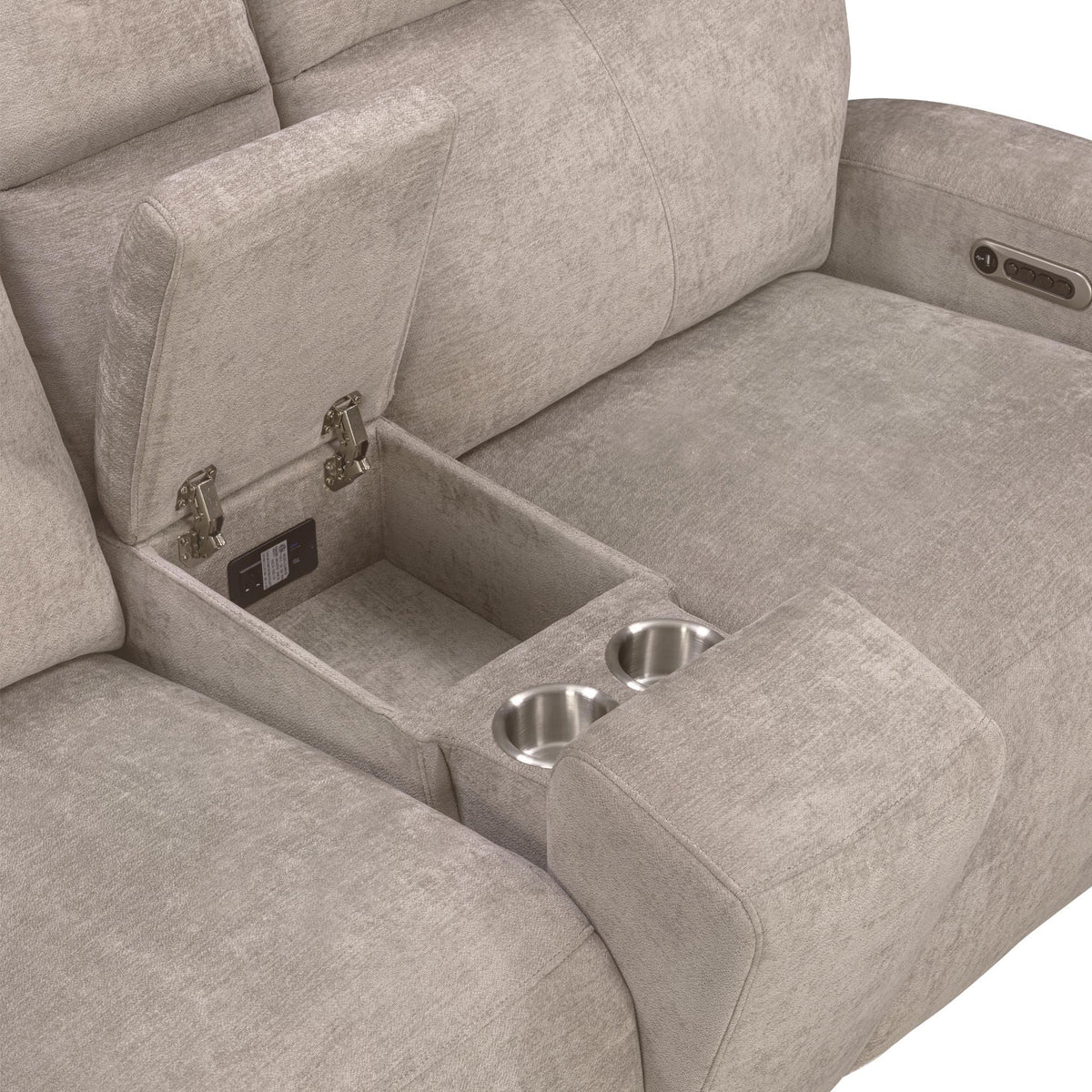 Traxton - Power Zero Gravity Tilt Console Loveseat