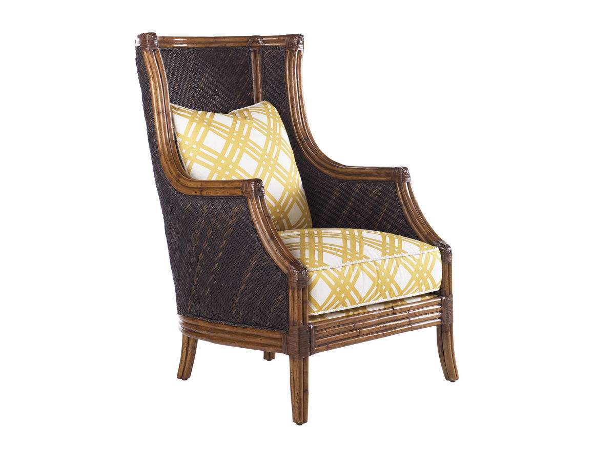 Island Estate - Rum Beach Chair - Light Blue / Dark Brown