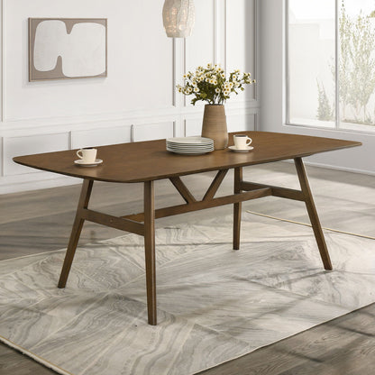 Miller - 78" Dining Table Base - Walnut