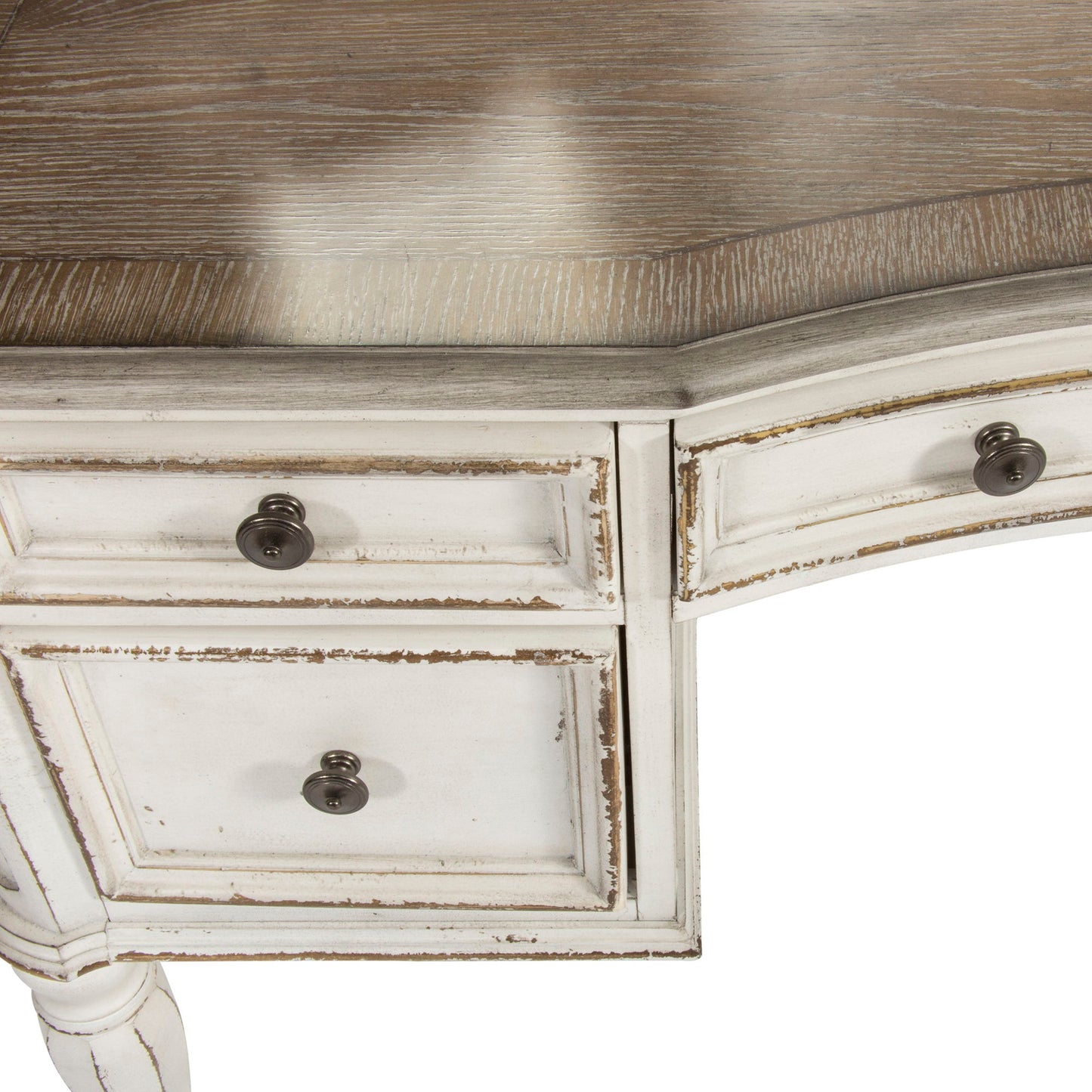 Magnolia Manor - 3 Piece Vanity Set - Antique White