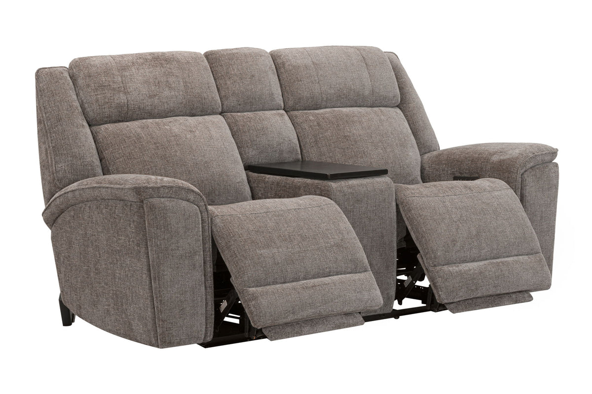 Colton - Power Zero Gravity Console Loveseat With Immersive Audio P3 - Branson Tweed