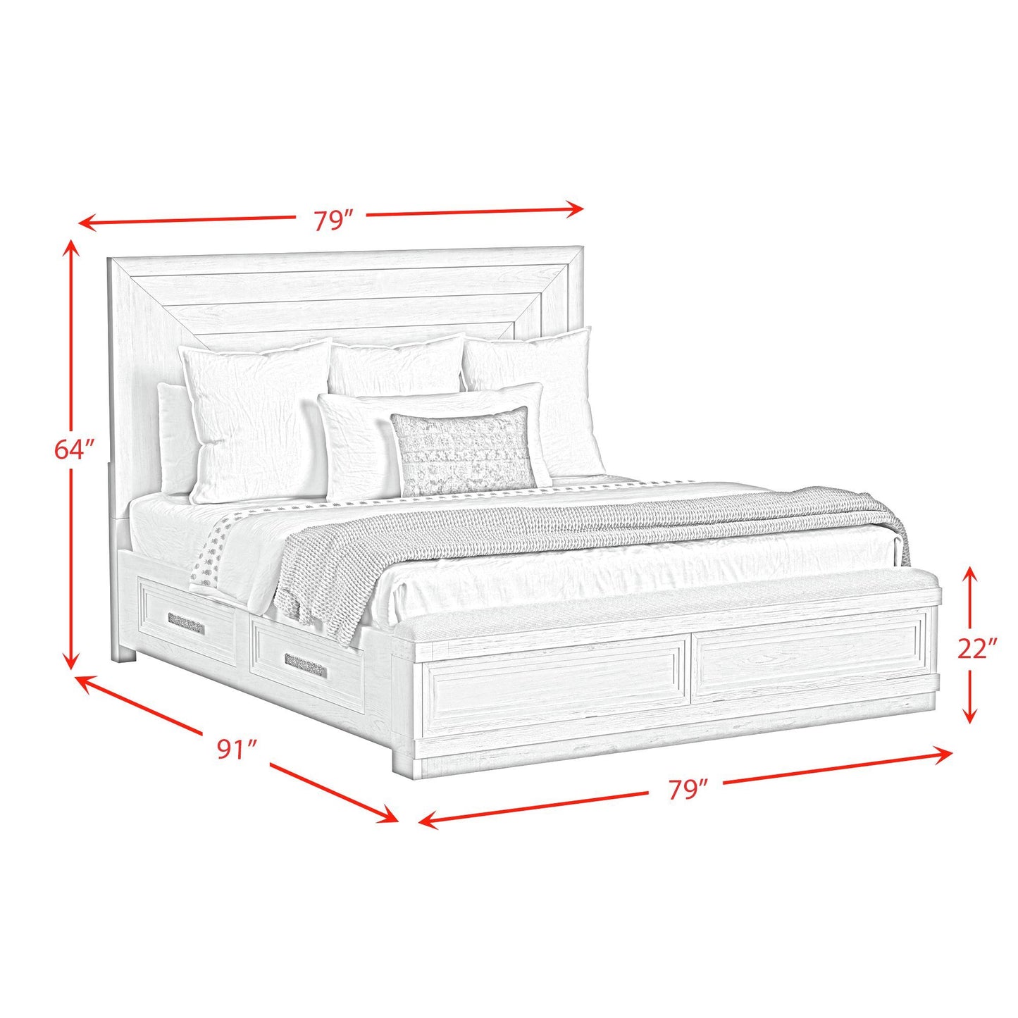 Avalanche - Storage Bedroom Set
