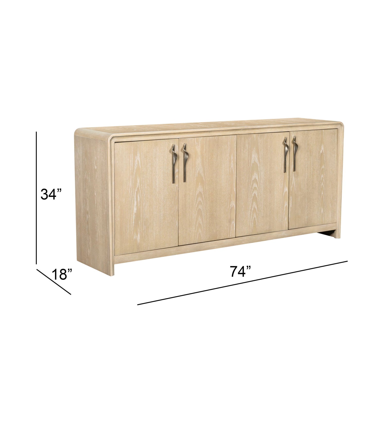 Trifecta - Server - Driftwood Cerused Oak