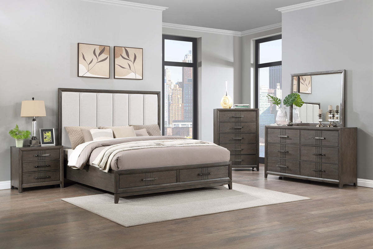 Landon - 5/0 Queen Headboard - Walnut
