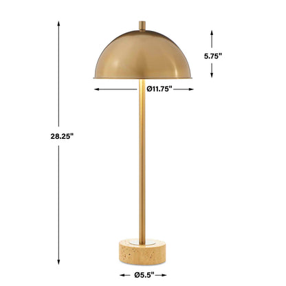 Dunham - Brass Buffet Lamp - Gold