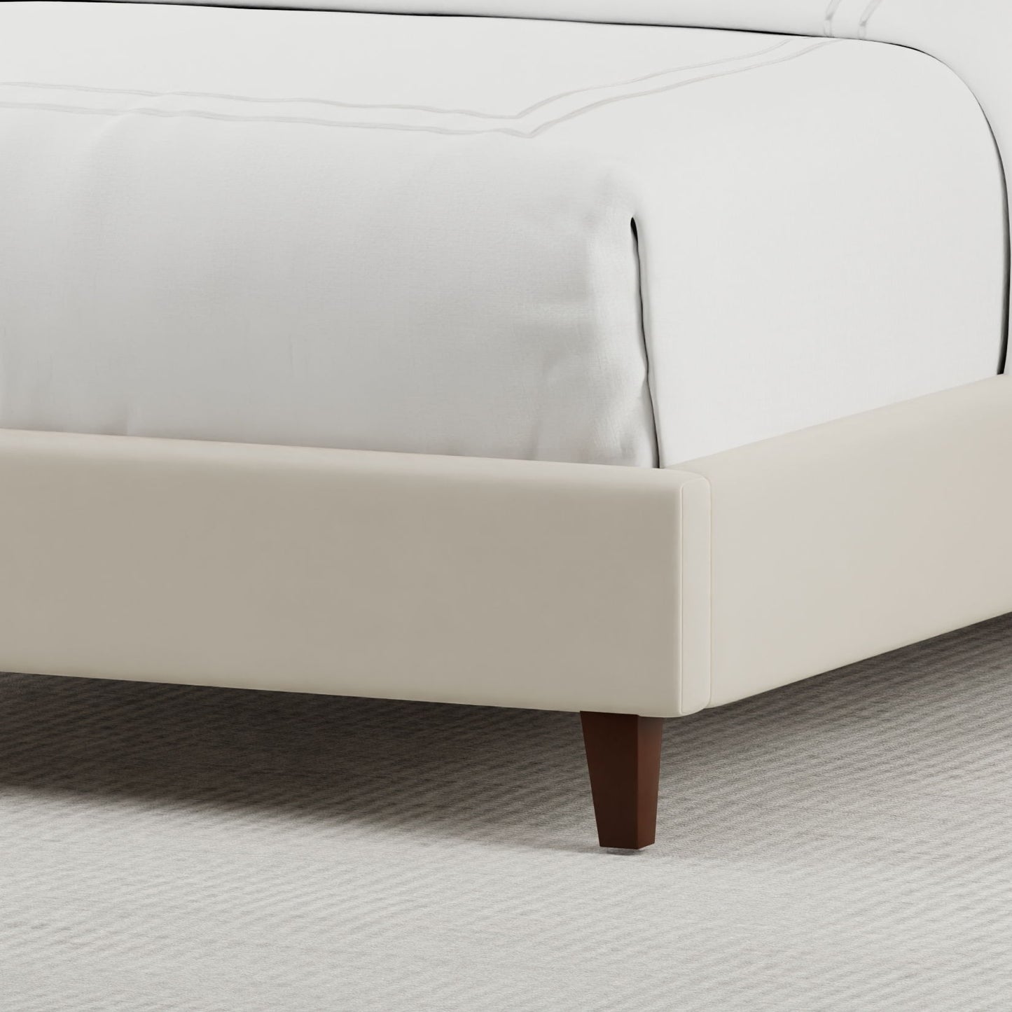 Jasmine - Queen Footboard And Rails - Champagne Natural
