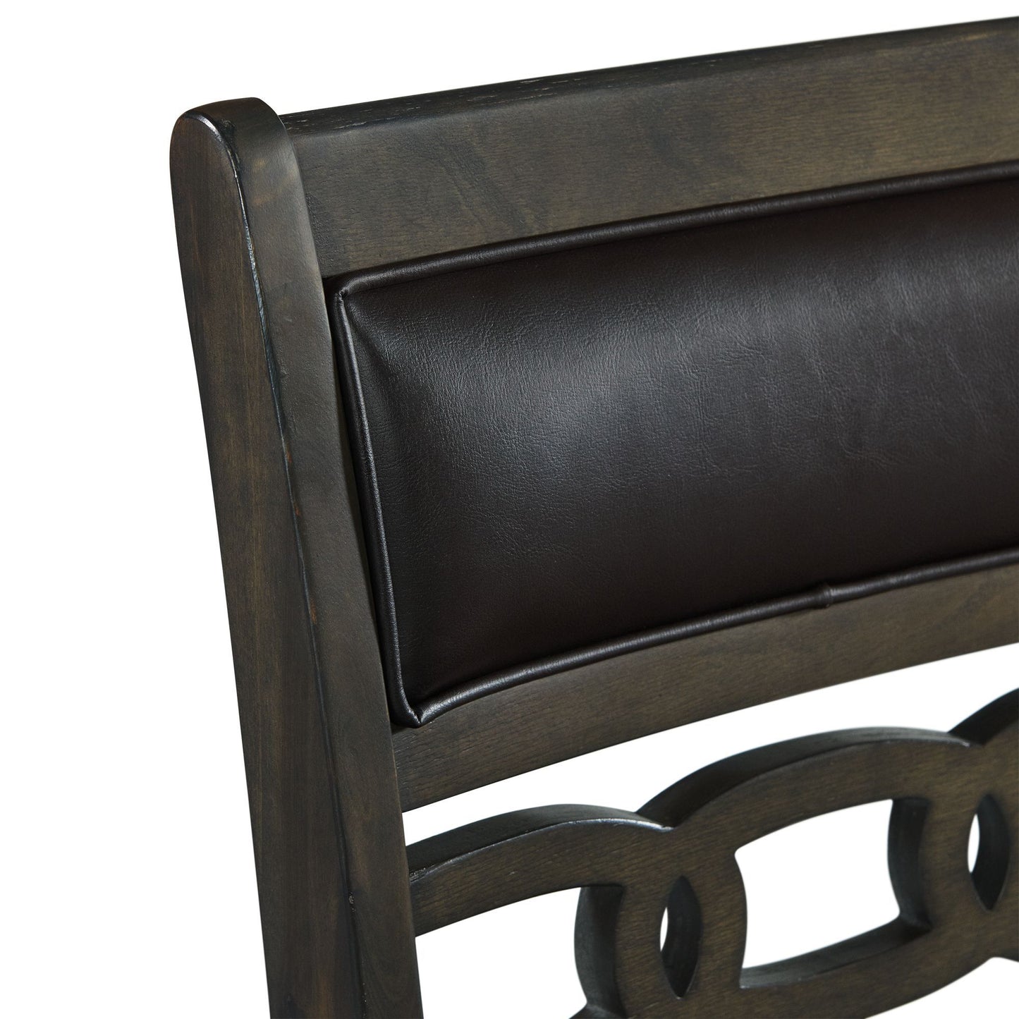 Amherst - Counter Side Chair With PU Cushion (Set of 2) - Gray Finish