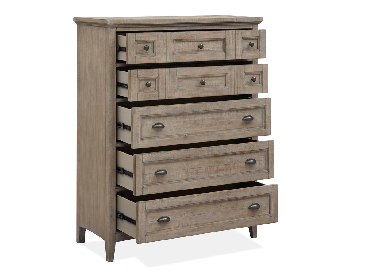 Paxton Place - Wood Drawer Chest - Dove Tail Gray