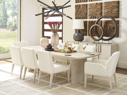 Copacabana - Amador Double Pedistal Dining Table - White