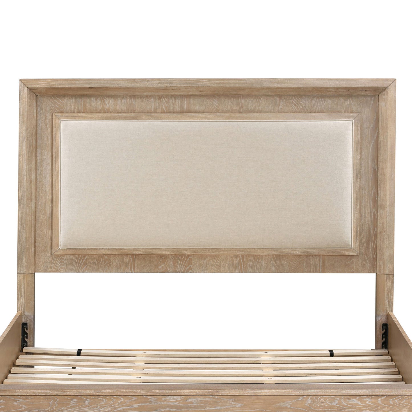Breckenridge - King 6/6 Panel Padded Headboard - Medium Brown