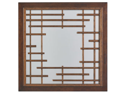 Island Fusion - Mikasa Square Mirror - Dark Brown