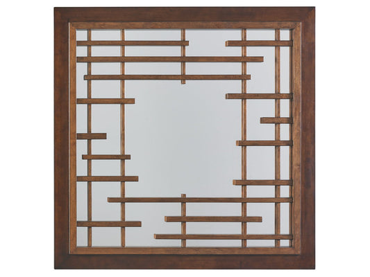 Island Fusion - Mikasa Square Mirror - Dark Brown