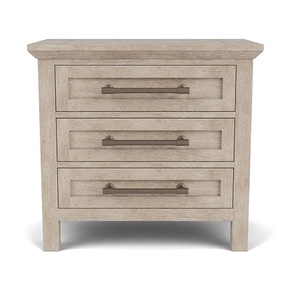 Bennett - Three Drawer Nightstand - Frosted Gray