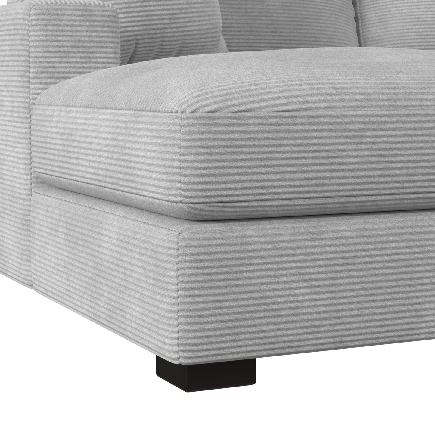 Arizona - Modular LHF Chaise With 1 Pillow - 20" Steno Stone