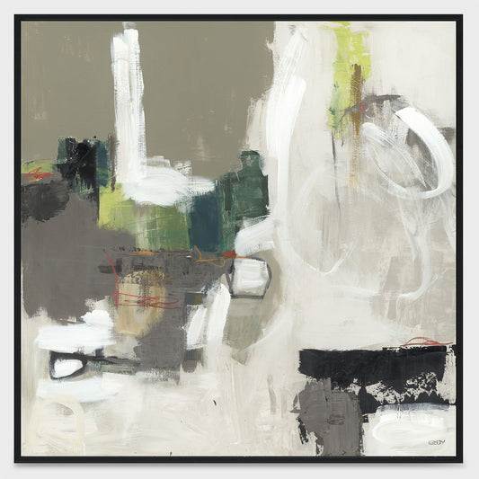 Amazonian - 36" x 36" Painting By Buddy Whitlock - Black