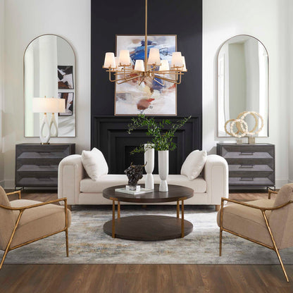 Repose - Oversized Ivory Bench