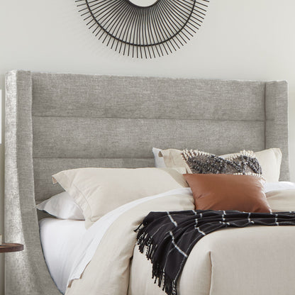 Jacob - King Headboard - Luxe Light Gray