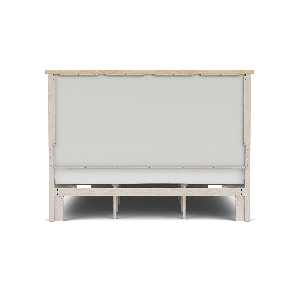 Glenndale - King Headboard - Aged White