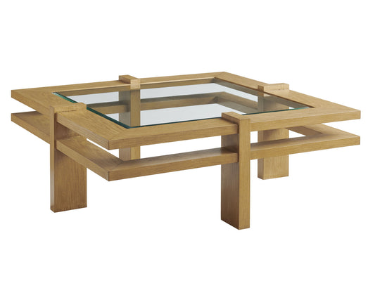 Los Altos Valley View - Square Cocktail Table - Light Brown