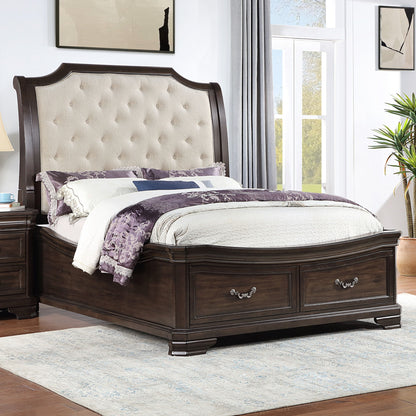 Lyndhurst - 5/0-6/6 Queen/King Rails - Walnut