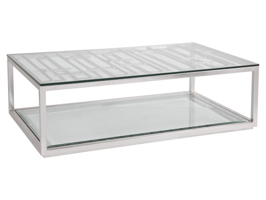 Mar Monte - Grate Cocktail Table - Pearl Silver