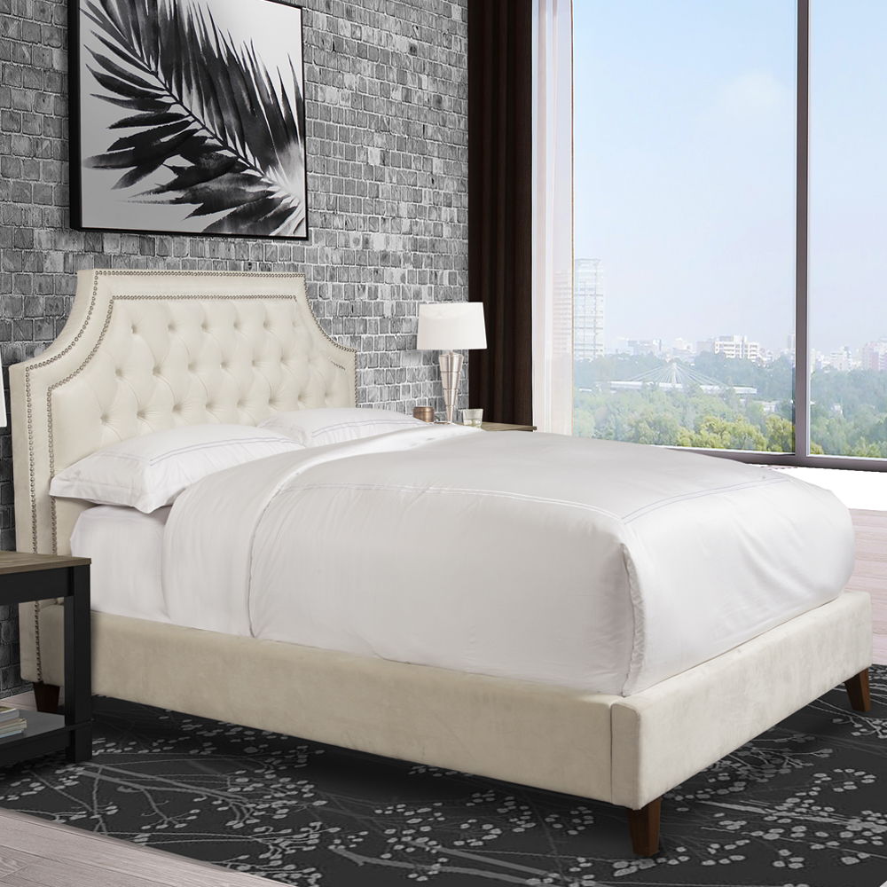 Jasmine - Queen Headboard - Champagne Natural