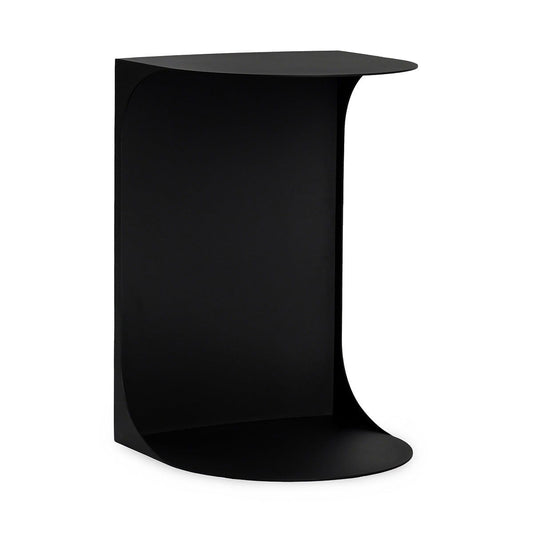 Cote - 16" Metal Accent Table - Black