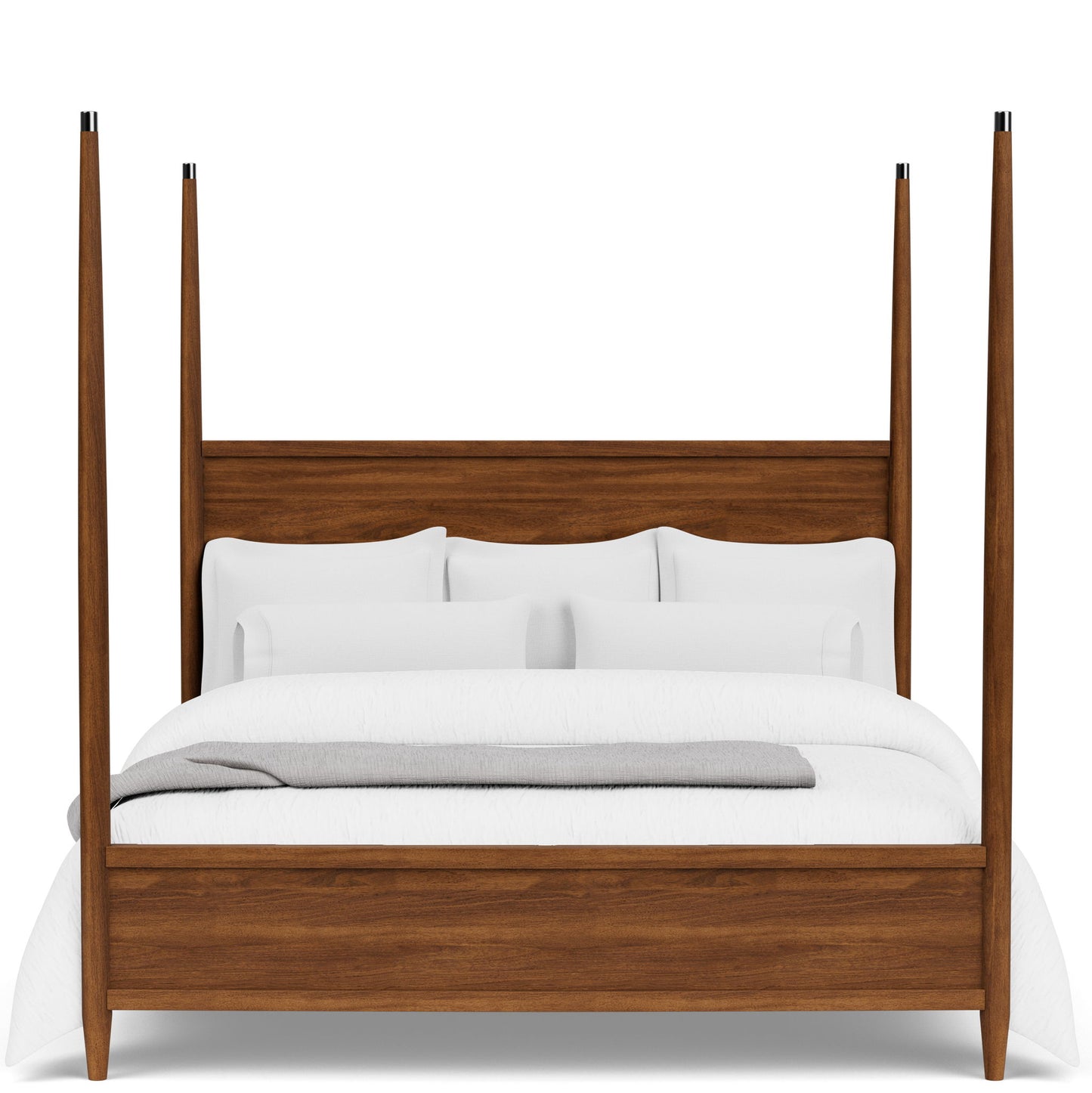 Elsie - Queen / King Poster Bed Posts - Dark Brown