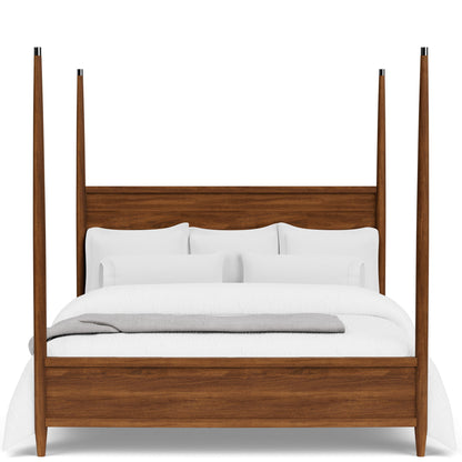 Elsie - Queen / King Poster Bed Posts - Dark Brown