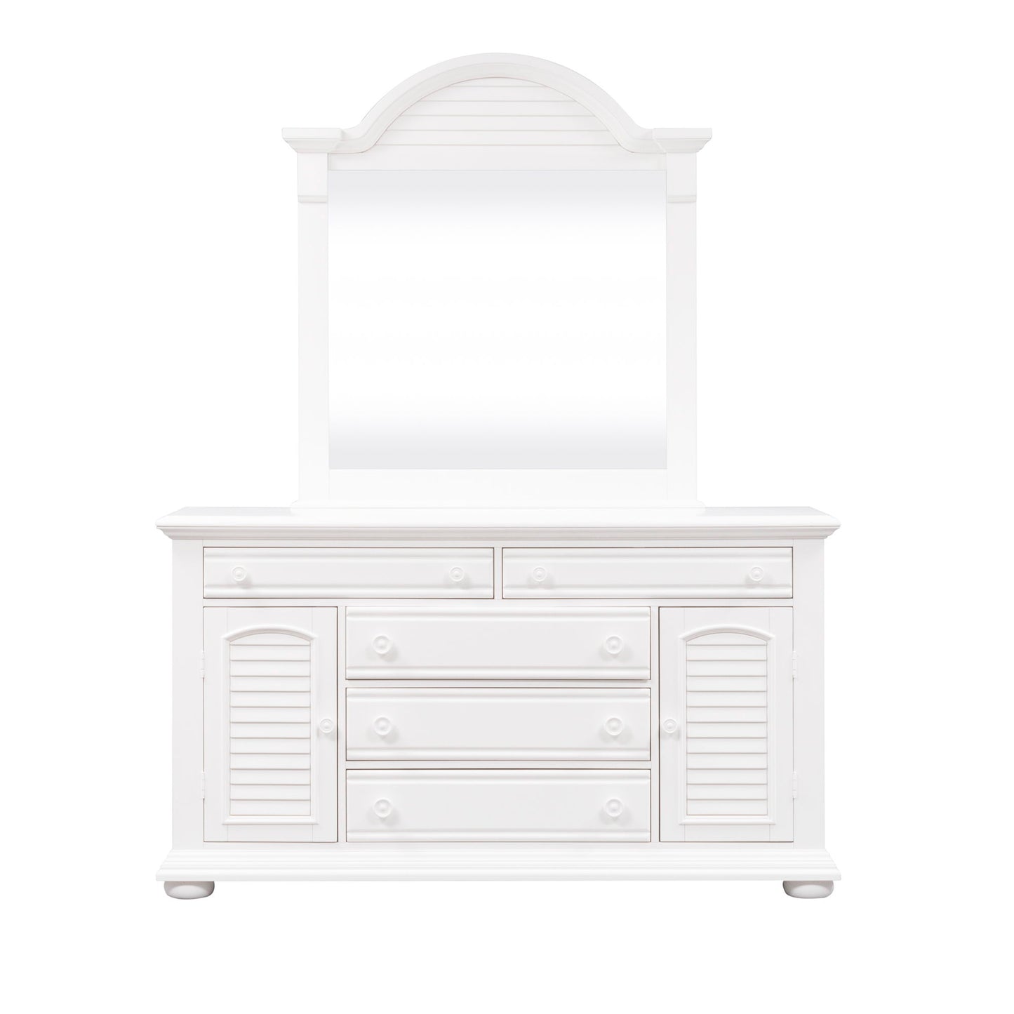 Summer House - 2 Door 5 Drawer Dresser - Oyster White