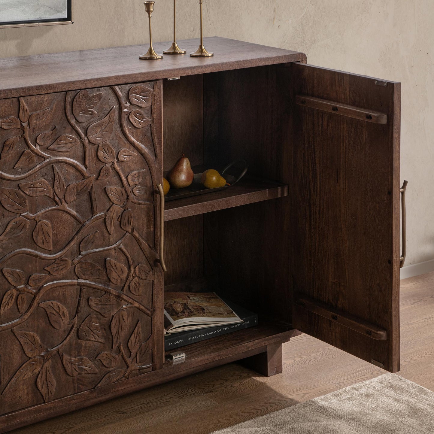 Albero - 6 Door Cabinet - Kona Brown