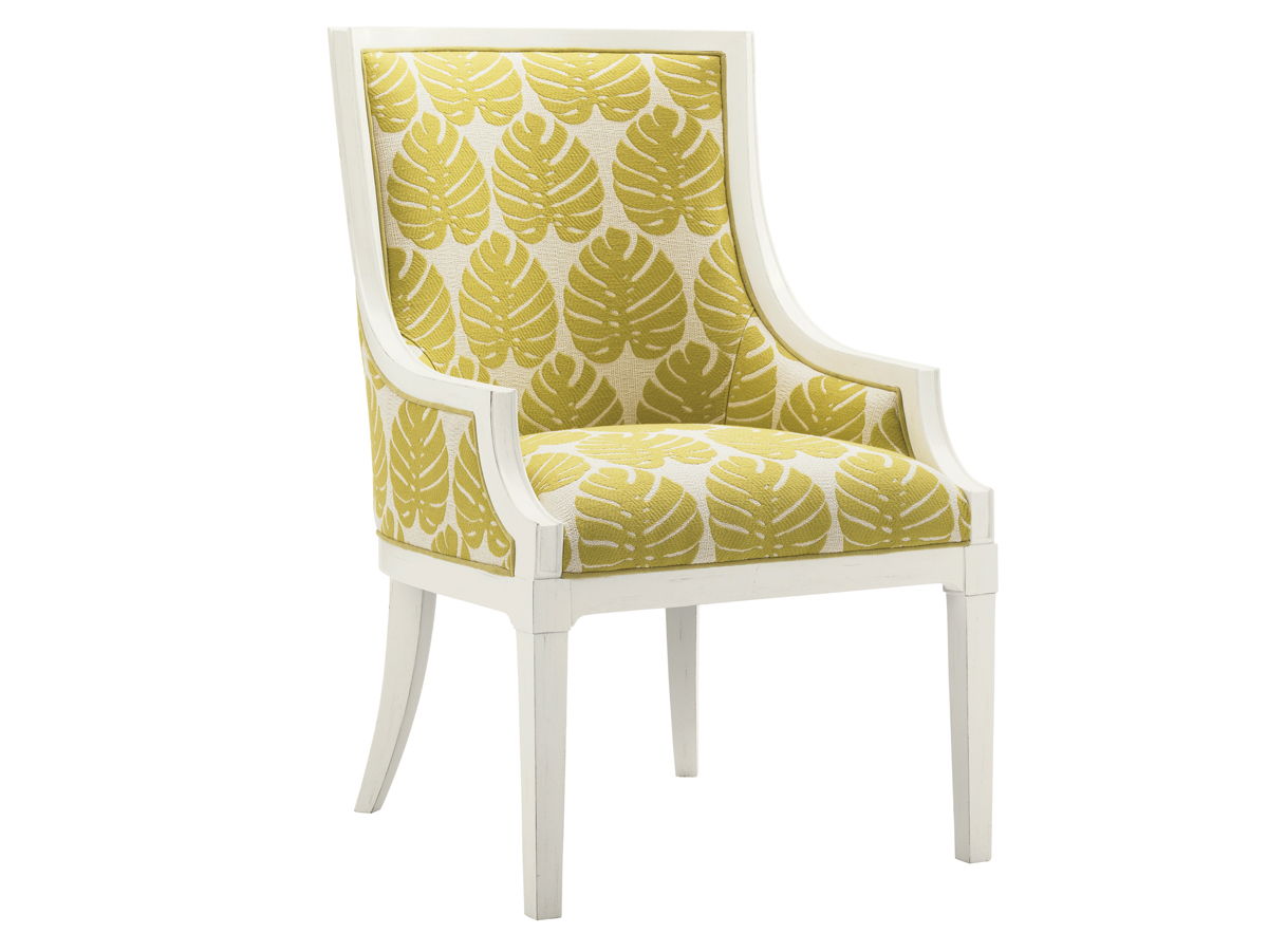 Ivory Key - Aqua Bay Chair - Gold / White