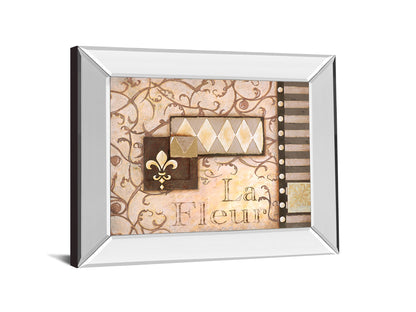 Golden Flourish - 22" x 26" Framed Wall Art - Beige