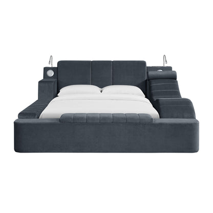 Ottawa - Interchangable Side Storage Bench - Gray Linen