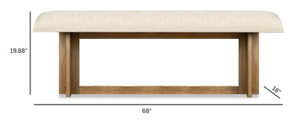 Marcel - Bench - Harvest Brown