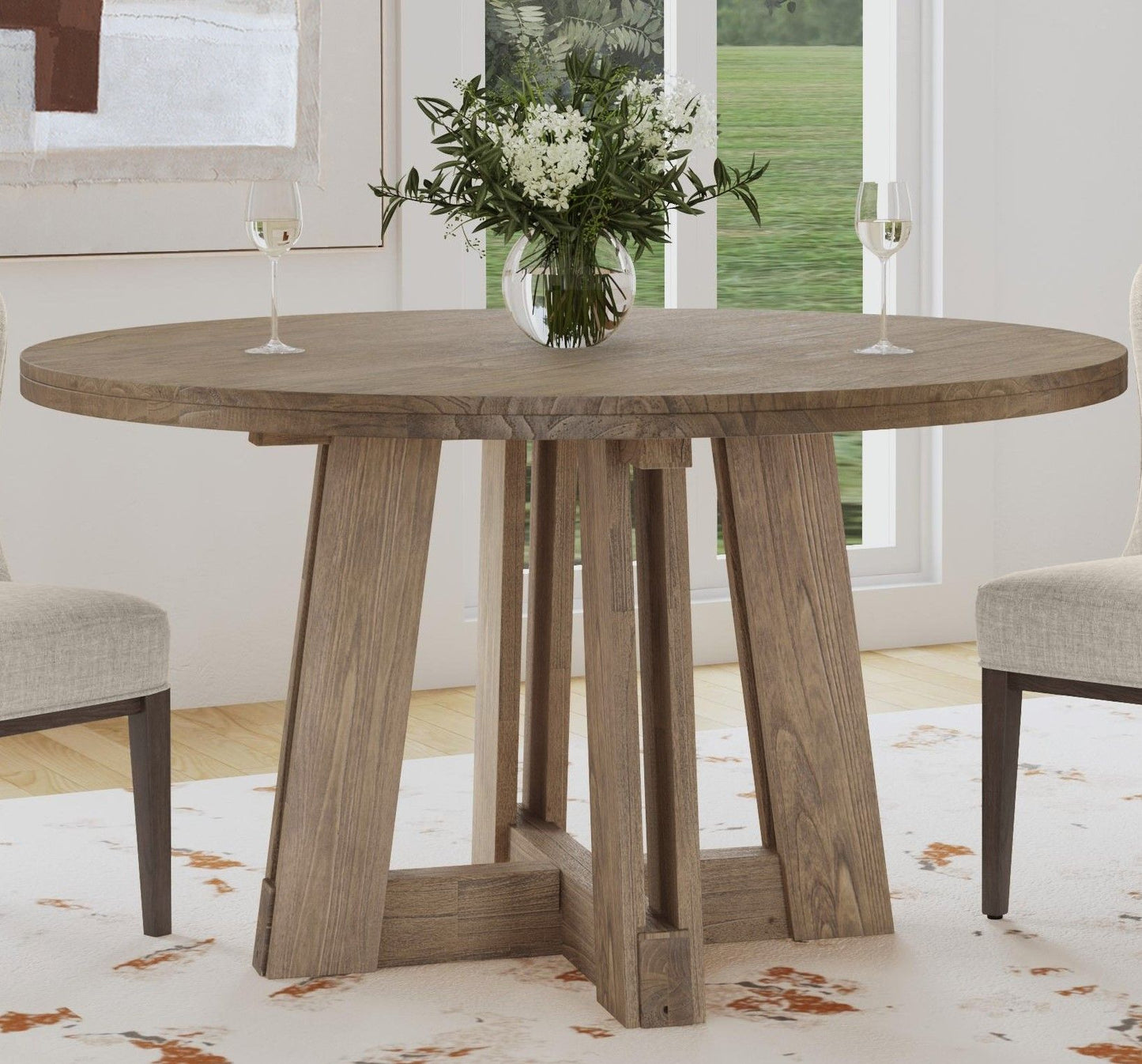 McGuire - Dining Table - Dark Brown