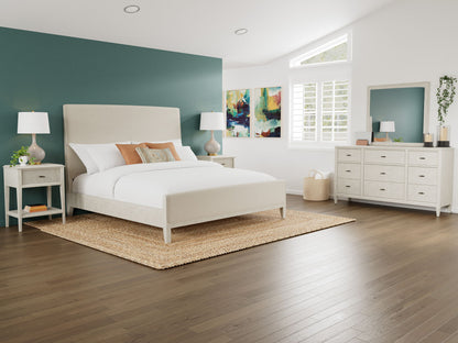 Carmella - King Upholstered Footboard - Pebble Oak