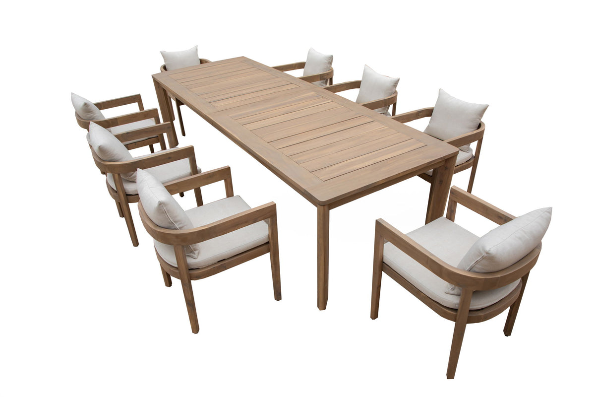 Wesley - Patio Side Chair With Cushion (Set of 2) - White