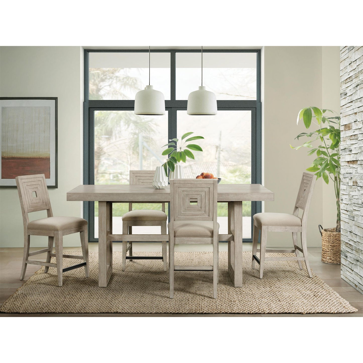 Cascade - Rectangular Counter Height Dining Table Base - Dovetail