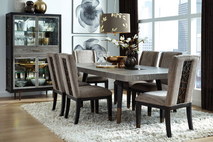 Ryker - Display Cabinet - Nocturn Black And Coventry Gray