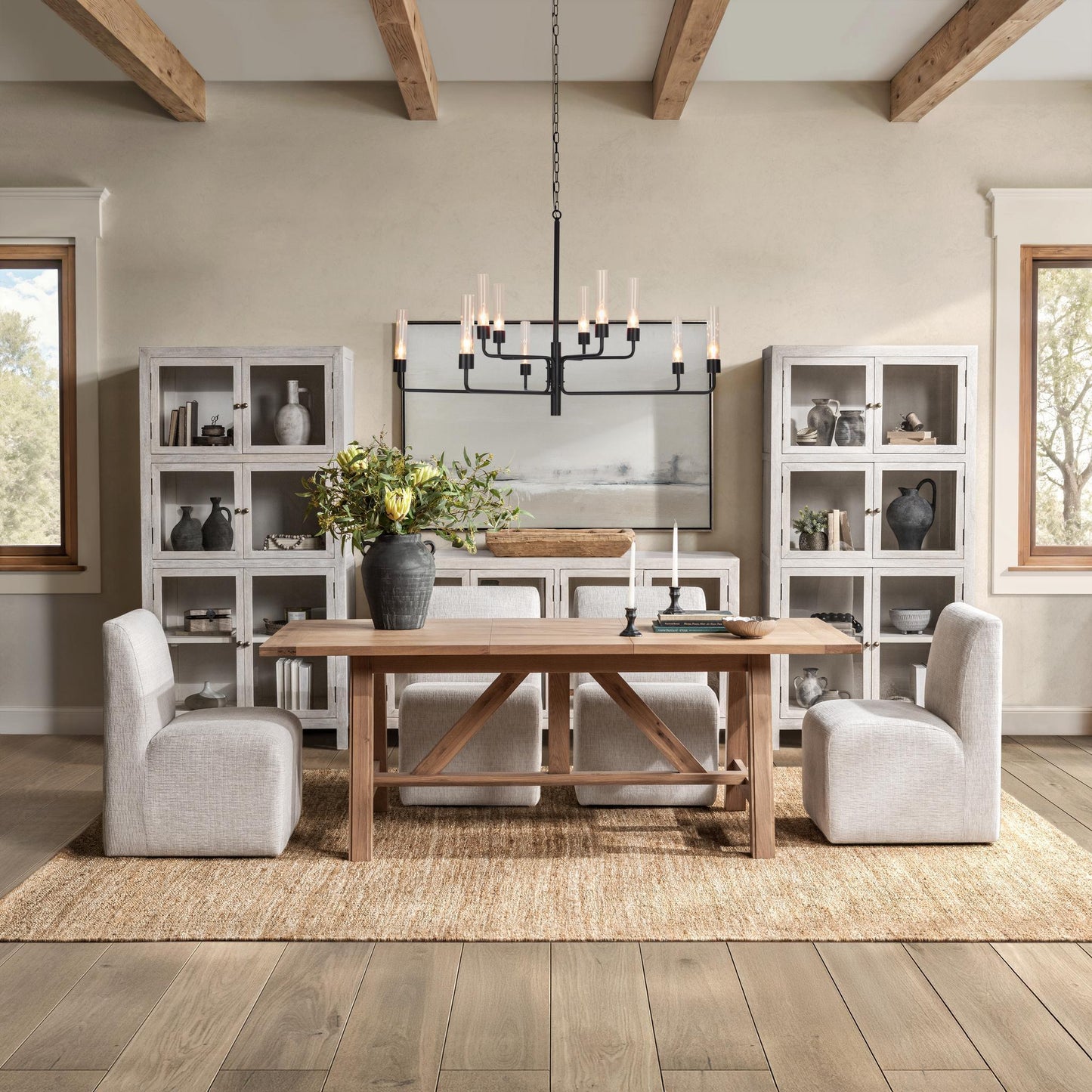 Marla - Extendable Dining Table - Natural Mist