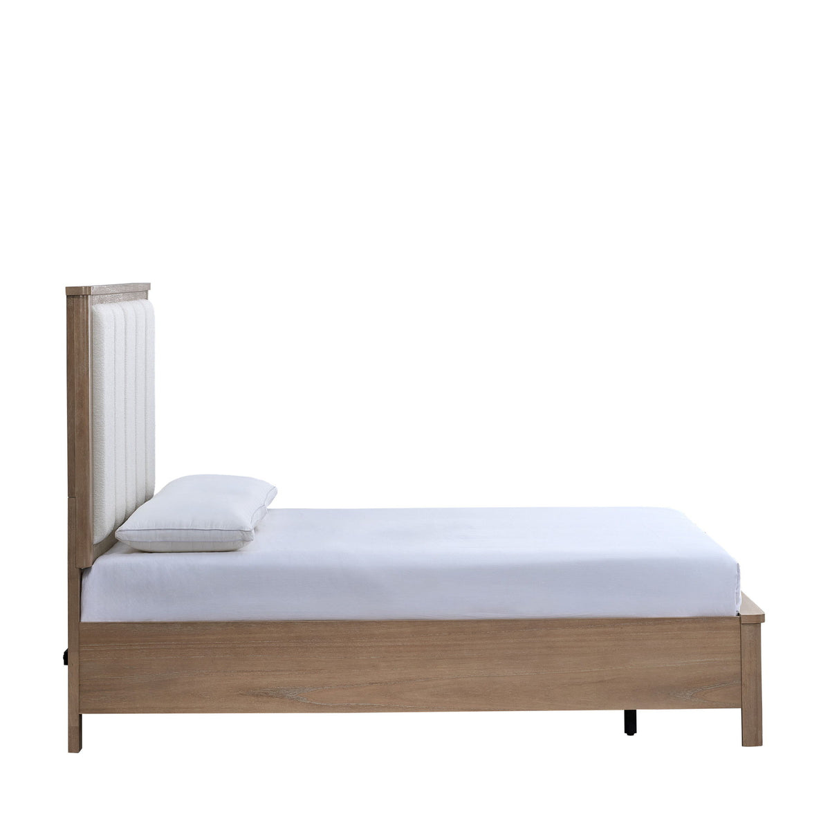 Anika - 5/0 Queen Panel Headboard - White / Natural